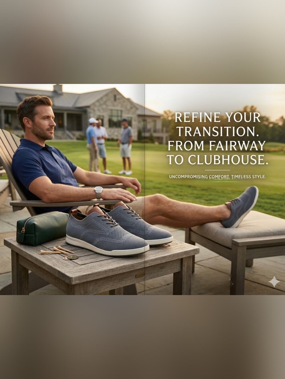 B. Blass Knit Memory Foam Wingtip Oxfords